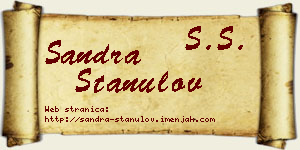 Sandra Stanulov vizit kartica
